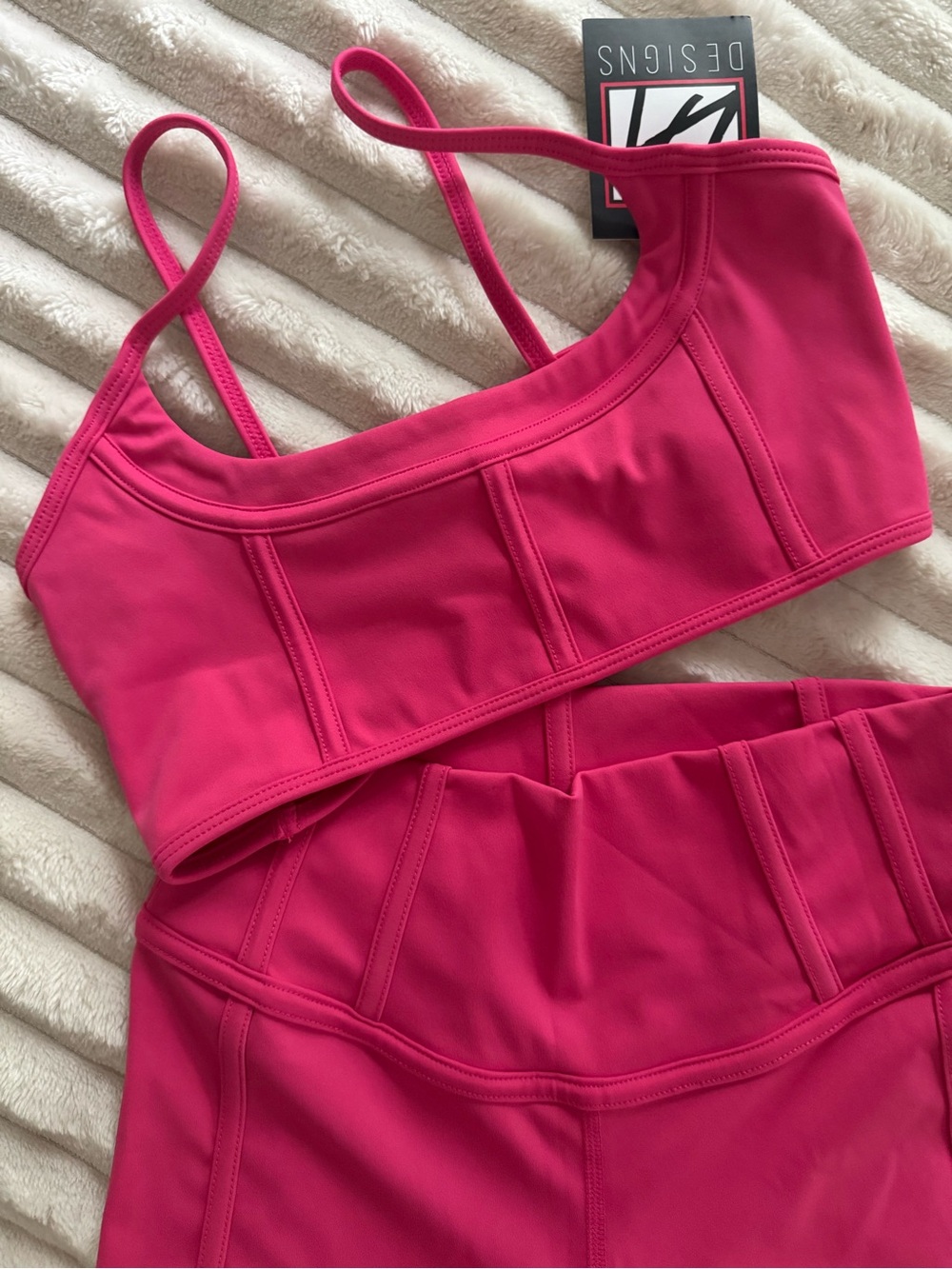 LA Designs Girls' Hot Pink Dancewear Set - Picture 4 of 5